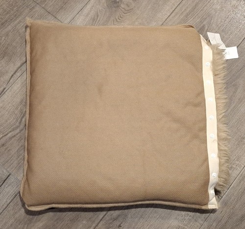 Neu mit Etikett Pottery Barn Dream Kunstfell 20 x 20 Zoll Kissenbezug sand ~ beige Poly Druckknopfverschluss - Bild 3 von 12