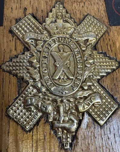 Vintage Black Watch Royal Highland Regiment Mess Wall Plaque Shield (51 Inf Div) - Picture 7 of 13