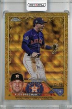 2023 Topps Gilded Collection Houston Astros Alex Bregman Wave Gold Etch 30 73/75