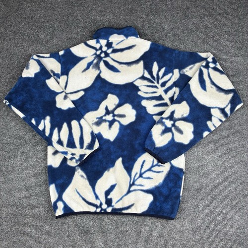 Patagonia Synchilla Snap-T Pullover Mens Small Spice Garden Floral Hawaiian - Picture 2 of 8