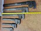 Antique Craftsman Tool Co.  Conneaut Ohio, Pipe Wrench Set, 1907 Patent,Set Of 6 — photo 3