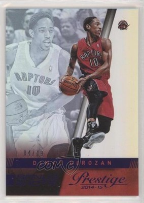 2014-15 Panini Prestige Bonus Shots Purple Premium 4/49 DeMar DeRozan #68 02v3