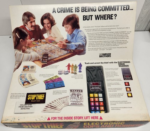 De colección 1979 Stop Thief Electronic Cops and Robbers Juego de Mesa FUNCIONA Parker Bros - Imagen 2 de 20