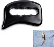 Bian Stone Gua Sha Tools-Massage Scraping Tool for Soft Tissue Mobili...