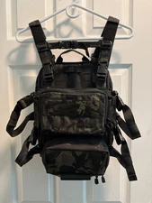 Haley Strategic Multi Cam Black Flat Pack Chest Rig Black