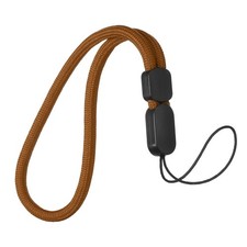 Phone Lanyard, Nylon Lanyards Wrist Strap Lanyard Phone Charm, Brown