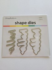Layered Hello Die Set - 3 pcs., sbc-shapes-193 Scrapbook.com Hello Shape dies