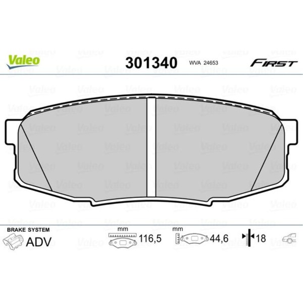 Valeo BremsbeläGe BremsklöTze Hinten FüR Toyota Land Cruiser 200 _URJ20_ J20_-image
