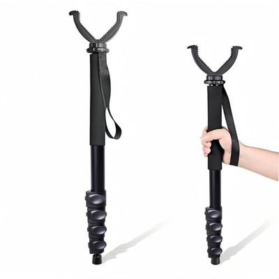 Shooting Stick with V Yoke, 22-62 Inches Adjustable Aluminum Shooting Monopod