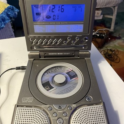 VTG Sharper Image S1686 Portable CdRadioAlarm Clock wSound Soother Parts Repair