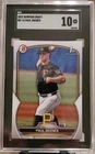 Paul Skenes 2023 Bowman Draft 1st Bowman Rookie RC CARD #BD14 SGC 10 GEM MINT