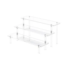 3,Tier Acrylic Risers, Display Perfumes, Figures & Desserts Elegantly