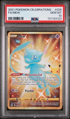 2021 Pokemon Celebrations Mew Fa Full art PSA 10 #025 Gem Mint | eBay