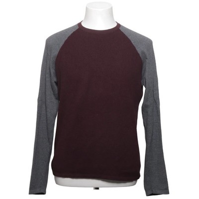 Theory, Strickpullover, Größe: M, SAVARO RG, Rot/Grau, Baumwolle, Einfarbig #QMy