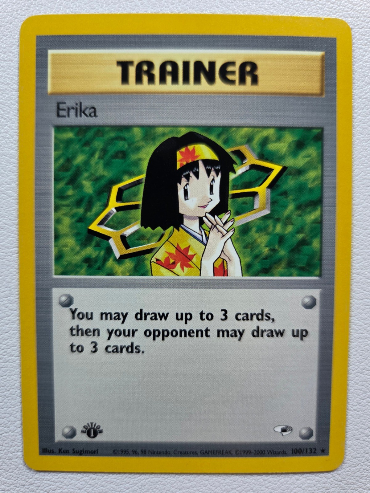 Erika (100) Gym Heroes 100/132 Rare 1st Edition NM Pokemon TCG