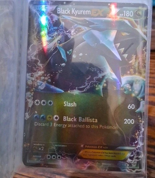 Black Kyurem EX 95/135 Plasma Storm Holo NM Pokemon Card English