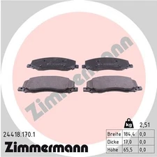 Front axle Zimmermann 24418.170.1 brake pad set, disc brake for Opel, Vauxh