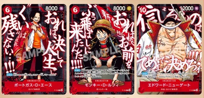 #ad One Piece Card Game SAIKYO JUMP Promo Luffy Ace Whitebeard Sealed Pack Preorder $59.91