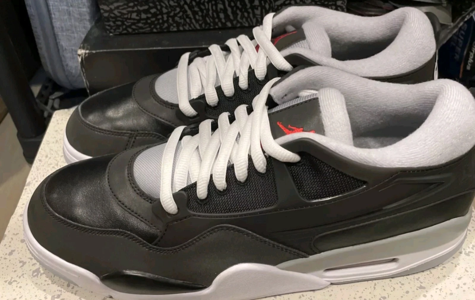 Nike Air Jordan 4 RM Black/White Metallic Size 10 | New in Box | Men's Retro Mod