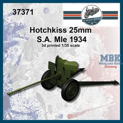FC MODEL TREND FCMT37371 Hotchkiss 25mm anti tank gun SA 34 (1:35)