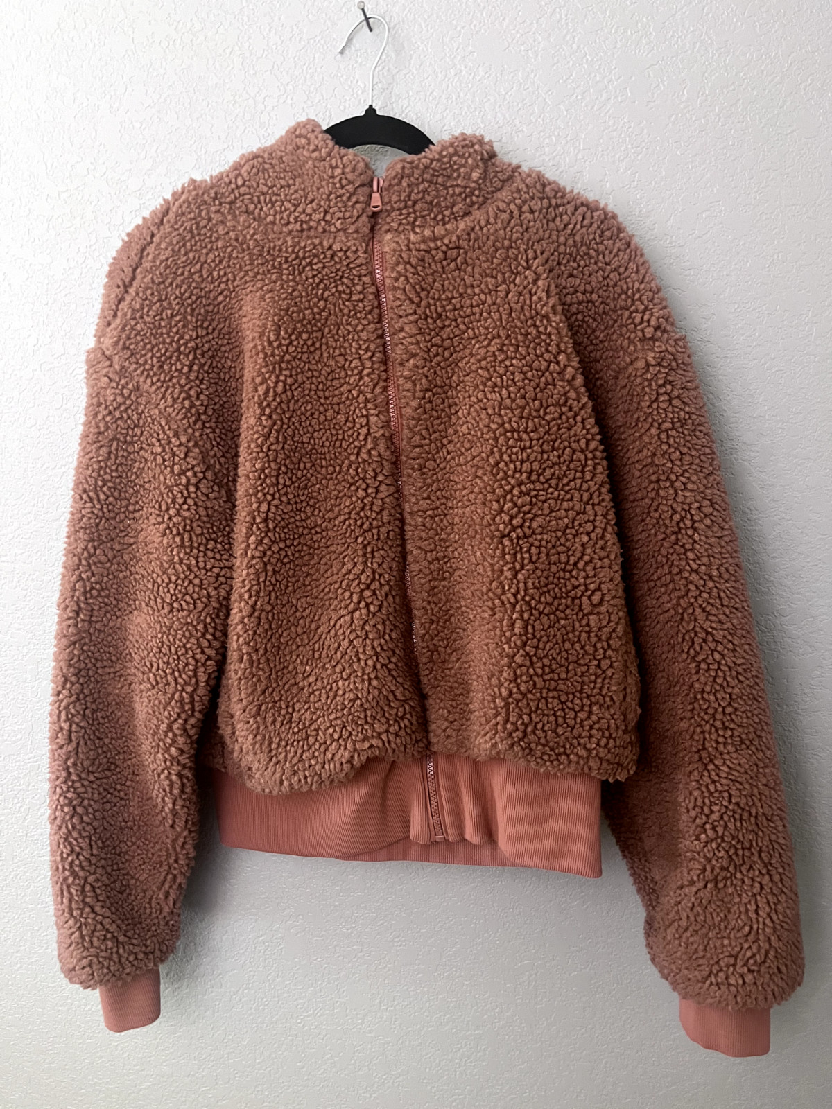 Fabletics Summit Teddy Jacket size Medium Sherpa … - image 1