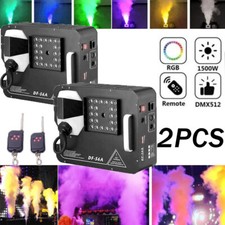 1500W Fog Smoke Machine Fogger Generator DMX Wireless Remote Halloween For Xmas