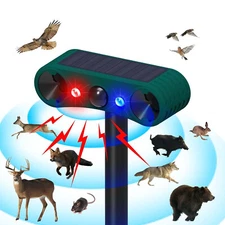 Outdoor Solar Wireless Motion Sensor Alarm 13 Sound Detector 130db Loud Noise