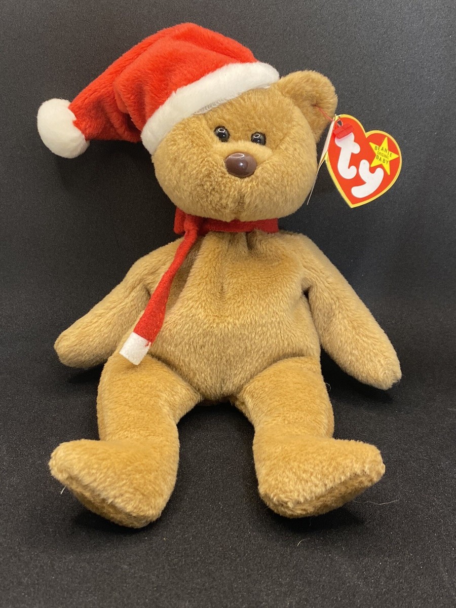 Christmas Ty 1997 Holiday Teddy Bear TY Original 1997 Teddy-Beanie