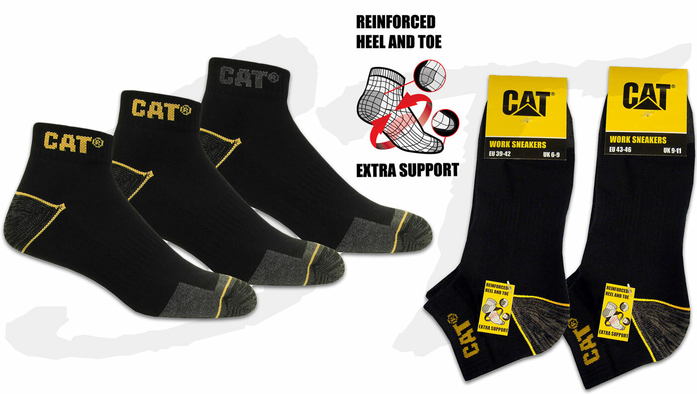 CAT® CATERPILLAR REAL WORK Herren Arbeitssocken Arbeits Sneaker