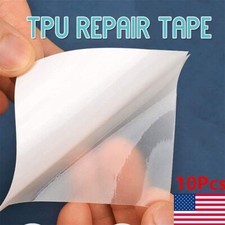 10Pcs Waterproof Tent Repair Canvas Awning Sail Kites Adhesive Patches Tape Kit