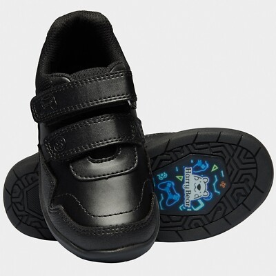 Harry Bear Jungen Schulschuhe | Gaming Schuhe für Jungen | Kinder Schwarz Schuhe