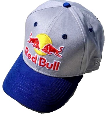Gray & Blue Canvas Baseball cap. 3 Logos. Racing. BMX. MotoGP. Motocross.