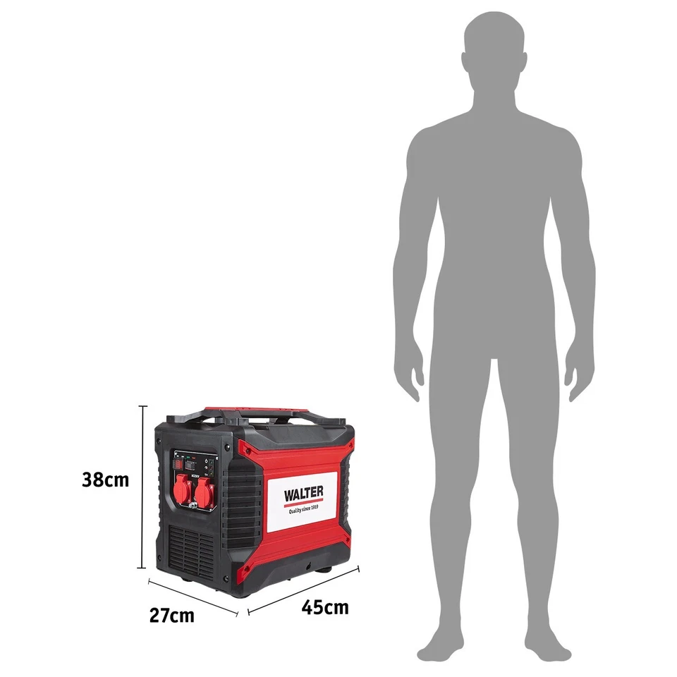 WALTER B-Ware Inverter Stromerzeuger 2000W Generator - Bild 2 von 4