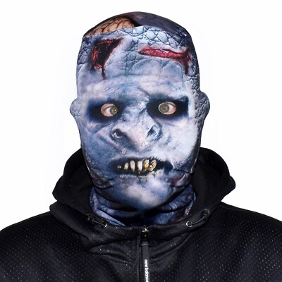 Schlacht Beschädigt Orc Design 3D Effekt Stoff Gesichtsmaske Halloween FS133