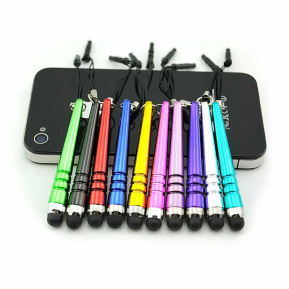 Plugue de poeira 3,5 mm tela sensível ao toque caneta STYLUS universal para iPhone iPad tablet Samsung - Imagem 3 de 4