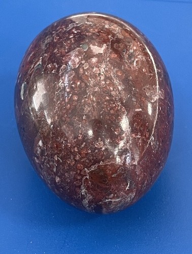 roter Alabaster Onyx Ei Marmor Granit glatt poliert Stein 3" - Bild 5 von 6