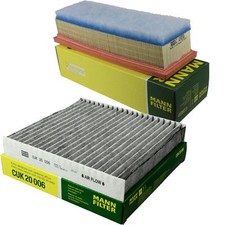 MANN-FILTER Filtersatz Innenraumfilter Luftfilter für Fiat 500 1.2 Lancia