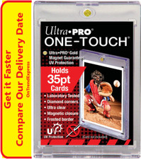 2-Pack Ultra Pro UV One-Touch 35pt Magnetic Card Holders - 64x89mm, Clear Protectors