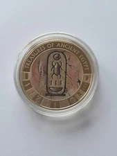 2013 Cook Islands $1 Coin Treasures Of Ancient Egypt CARTOUCHE Gold Plated