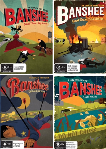 Banshee Complete Series : Season 1 2 3 4 DVD Box Set : NEW