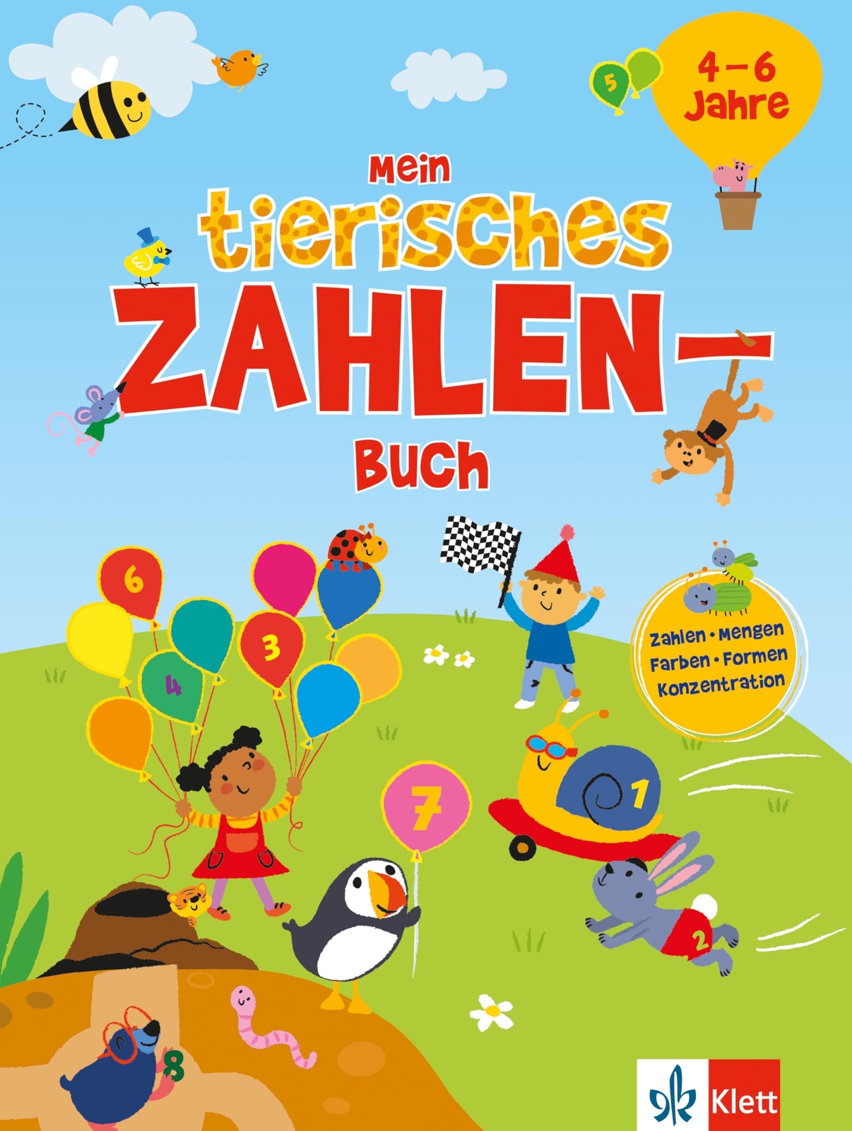 Mein tierisches Zahlen-Buch (4 – 6 Jahre): Zahlen, Mengen, Farben, F (Tascabile)