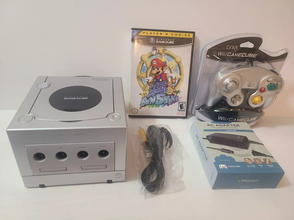 Ubrugelig Minefelt Selv tak Nintendo Gamecube Console Bundle Lot Super Mario Sunshine Controller &amp;  Hookups | eBay