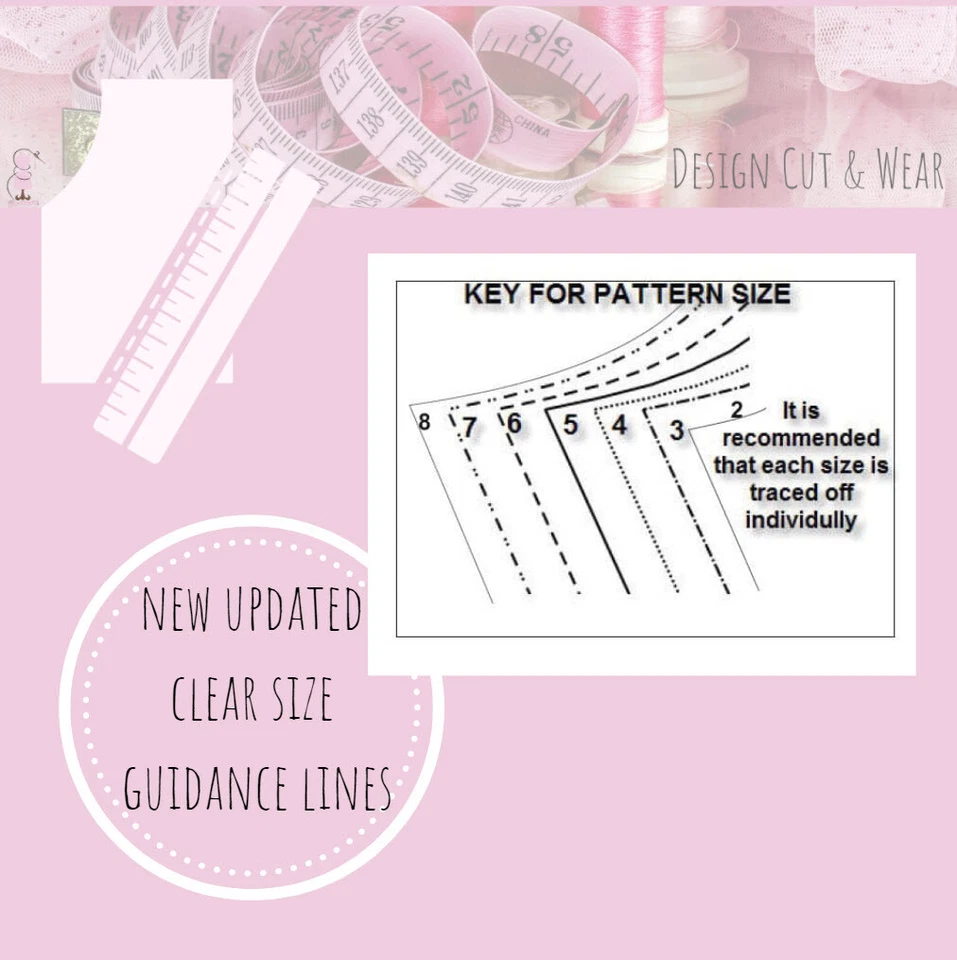 CHILD BLOCK PATTERNS- BODICE& SLEEVE, TROUSERS & SKIRT-AGE 2 - 8 YEARS - SLOPER - Image 3 of 4