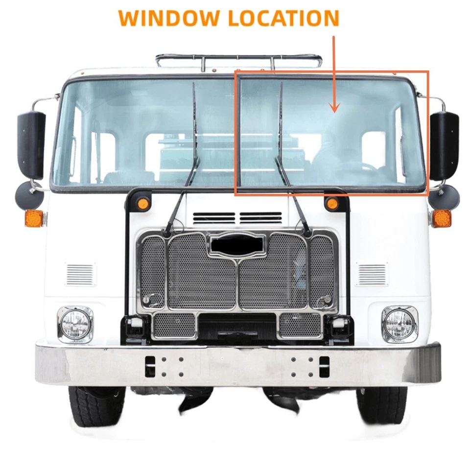 Driver/Left Side Front Windshield Glass For Autocar Volvo White WX WH Xpeditor - Image 3 of 3