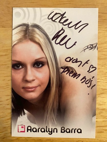AARALYN BARRA SIGNED SEXY TOPLESS PROMO TRADING CARD ADULT FILM STAR | eBay
