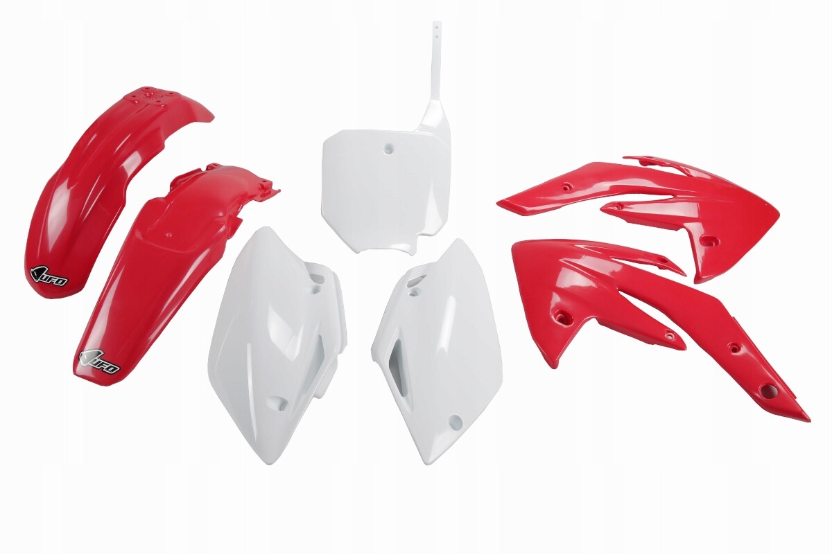 Plastique Honda CRF 150 kit carrosserie moto cross 2007-2017 rouge blanc