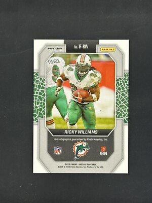 2023 Mosaic Ricky Williams In Focus Mosaic Prizm Auto