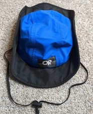 Vintage Outdoor Research Gore Tex Bucket Hat Made In USA Sonora Sombrero Blue M