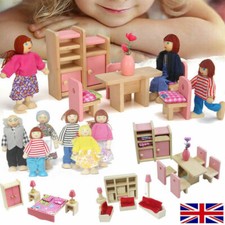 1:12 Scale Mini Dolls House Miniature Furniture Model Accessories Set 7 Peoples