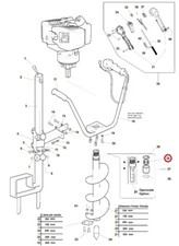 Molla attacco punta trivellaORIGINALE ACTIVE trivella t143 - tdu155 20816